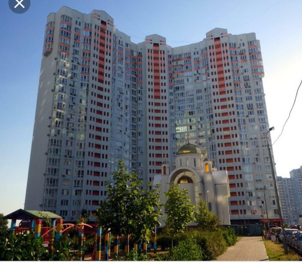 Panoramic View Lux Apartment On Metro Osokorky Kiev Buitenkant foto